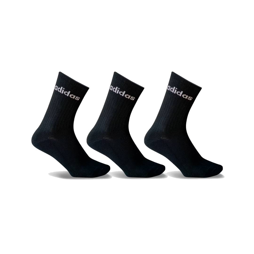ADIDAS High Sports Socks Tri-Pack - Black
