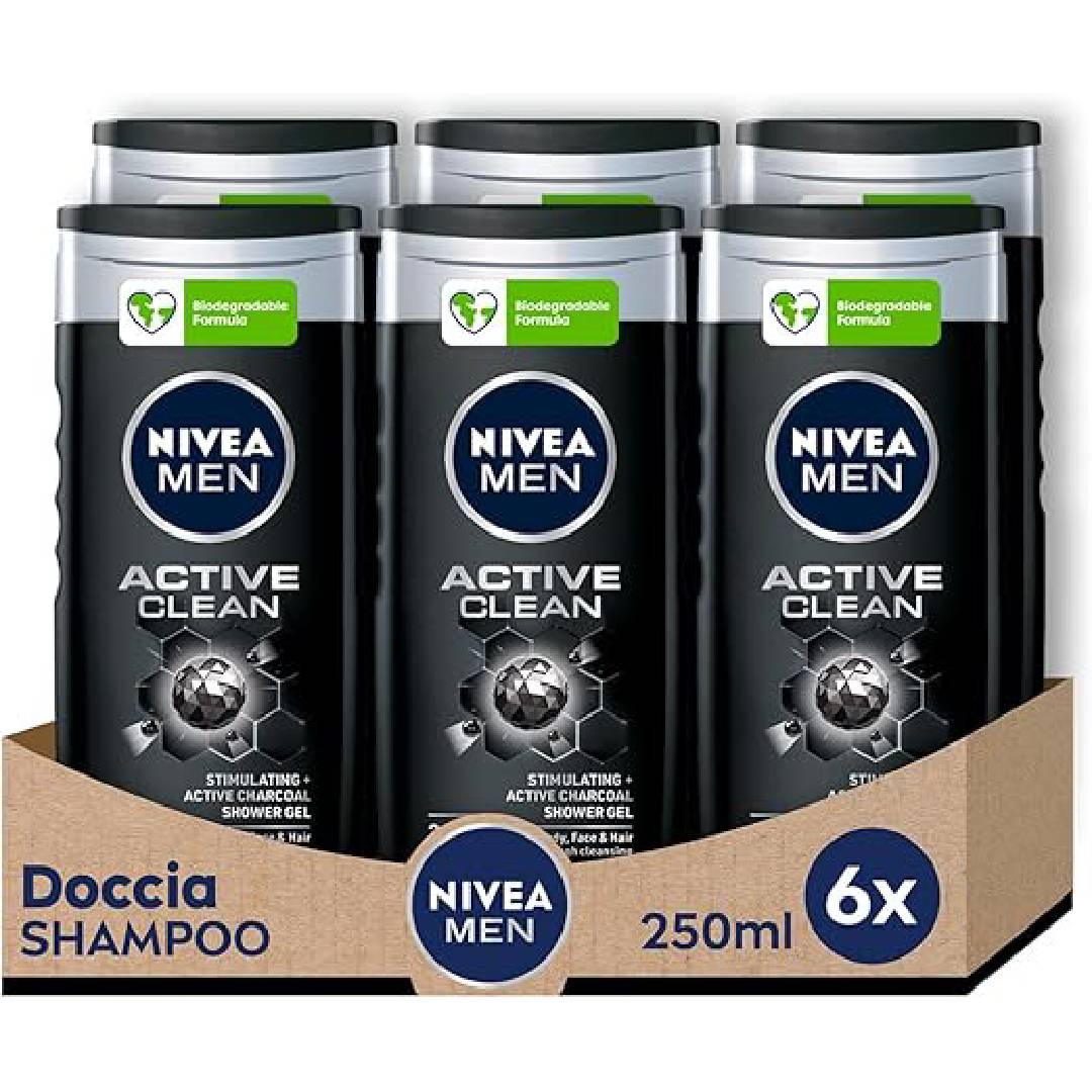 NIVEA Men Active Clean Shower Shampoo