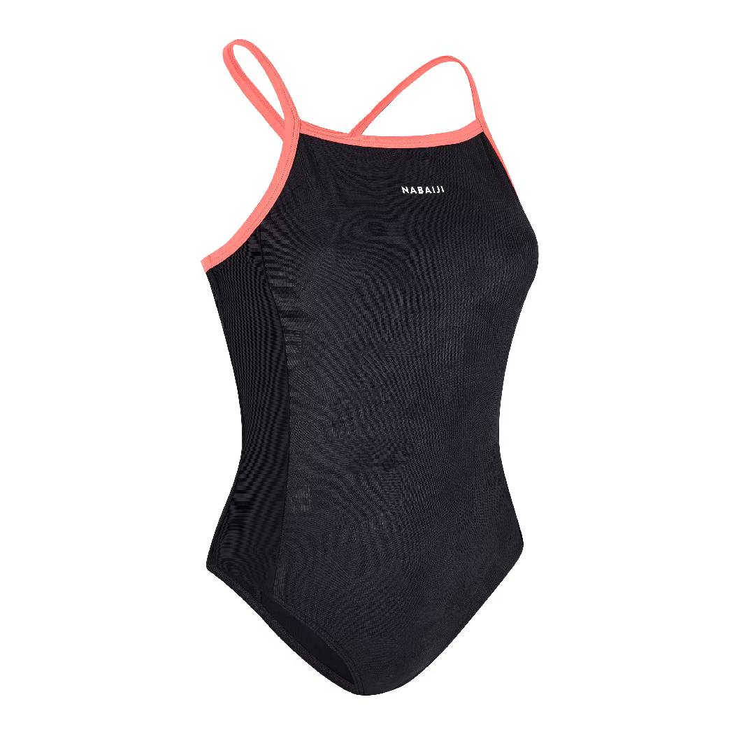 DECATHLON Women’s 1-piece swimsuit kamyli geol black