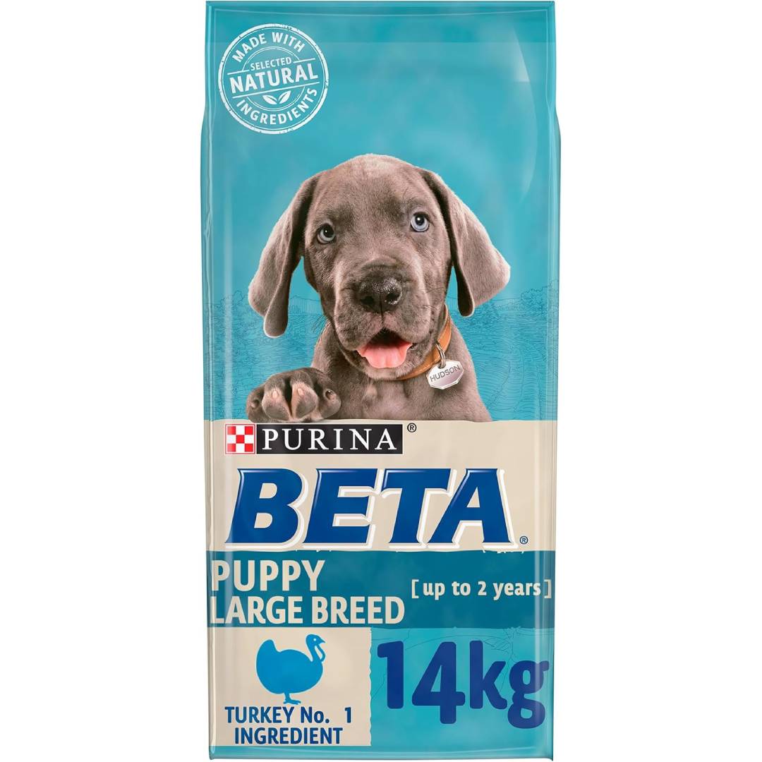 BETA Puppy Large Breed Dry Dog Food with Turkey – 14kg Bag