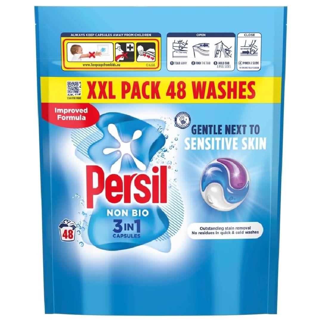 Persil Non Bio 3 in 1 Washing Capsules 48 washes