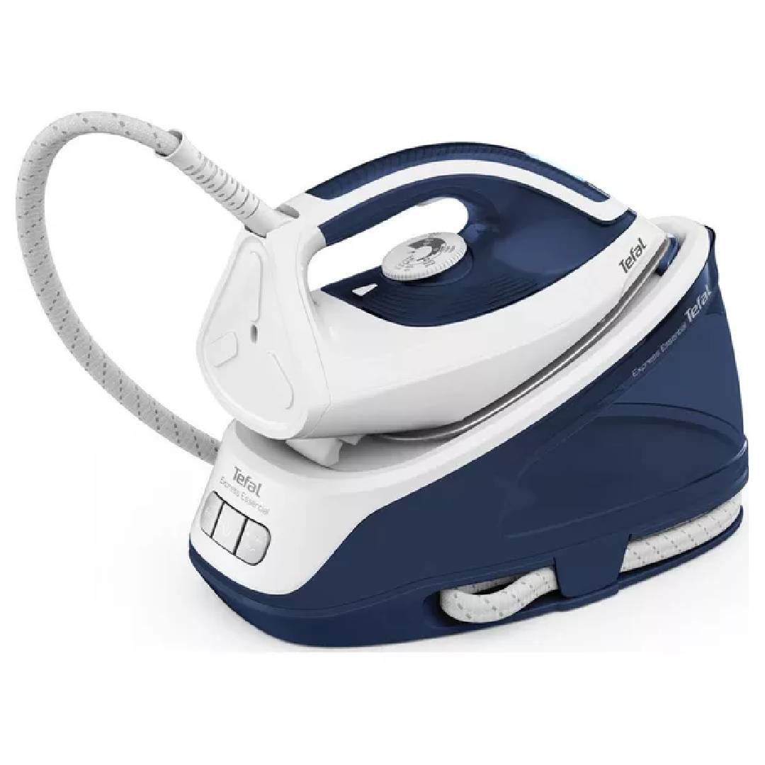 TEFAL Express Essential SV6116 Steam Generator Iron - White & Blue