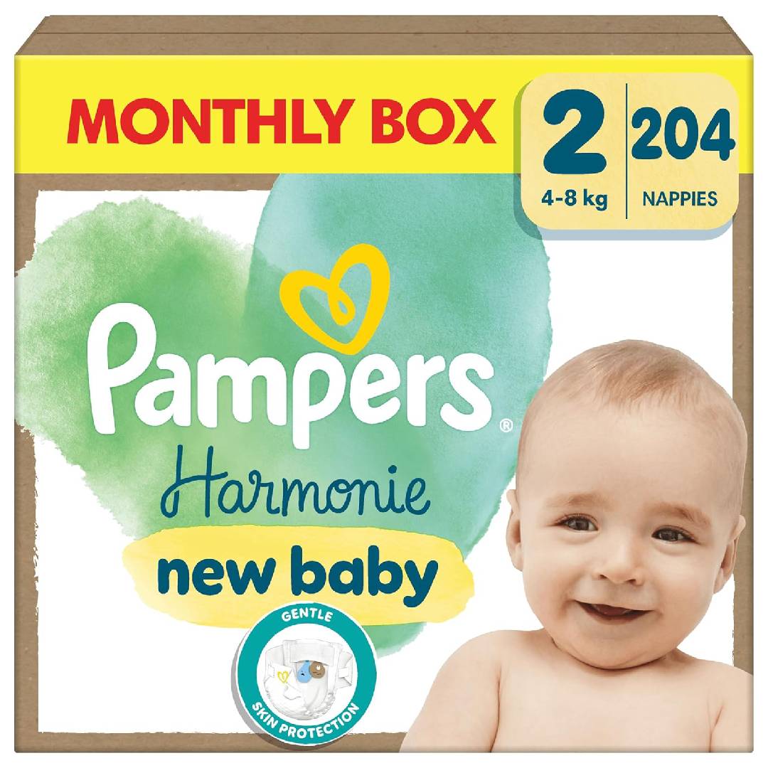Pampers Baby Nappies Size 2 (4-8 kg) Harmony