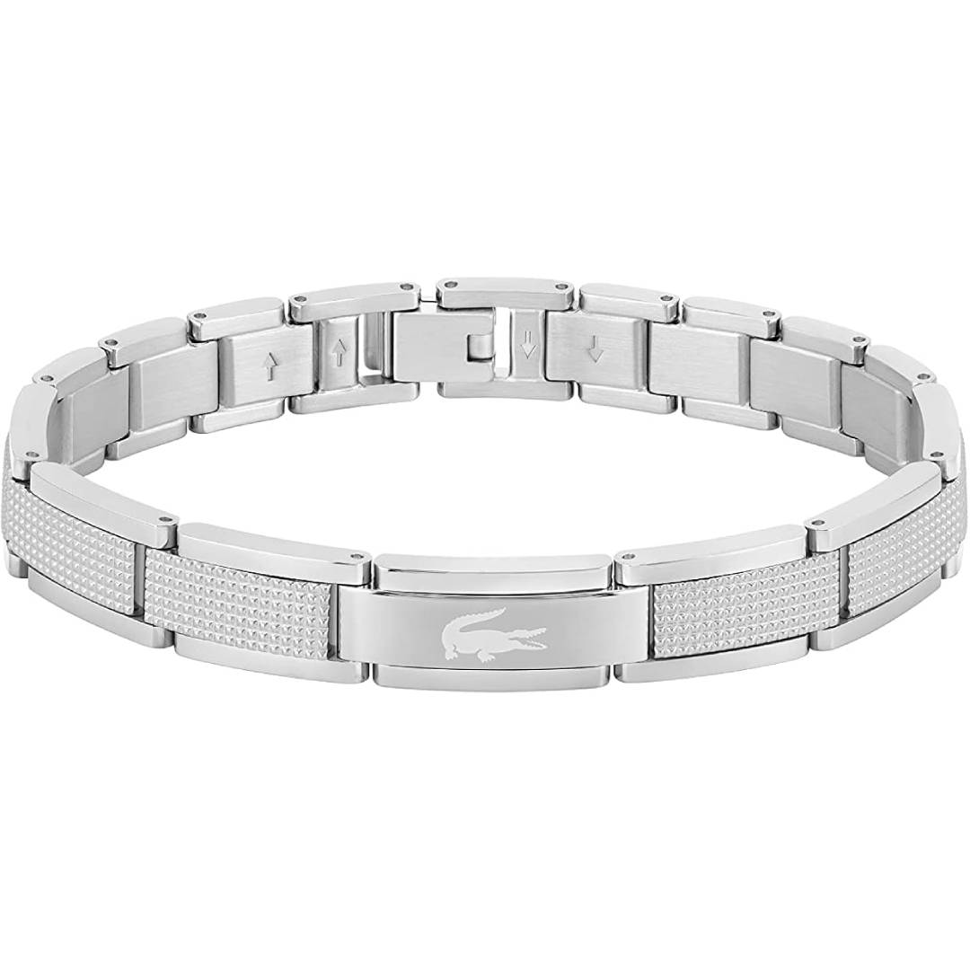 Lacoste Men's STENCIL Collection Link Bracelet in Stainless steel
