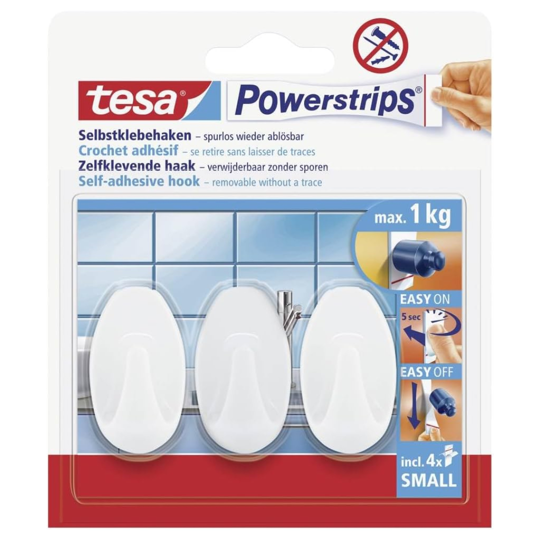 tesa Powerstrips Small Oval Hooks