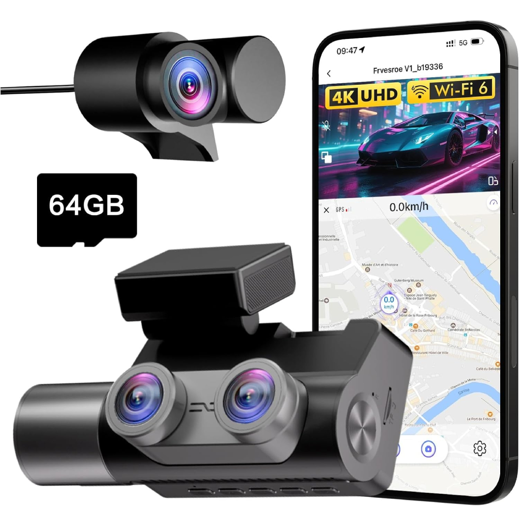 3 Channel 4K Dashcam