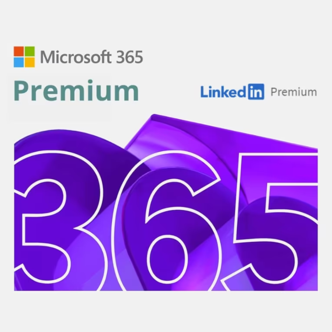 12 Months Microsoft 365 Premium + LinkedIn Premium Career
