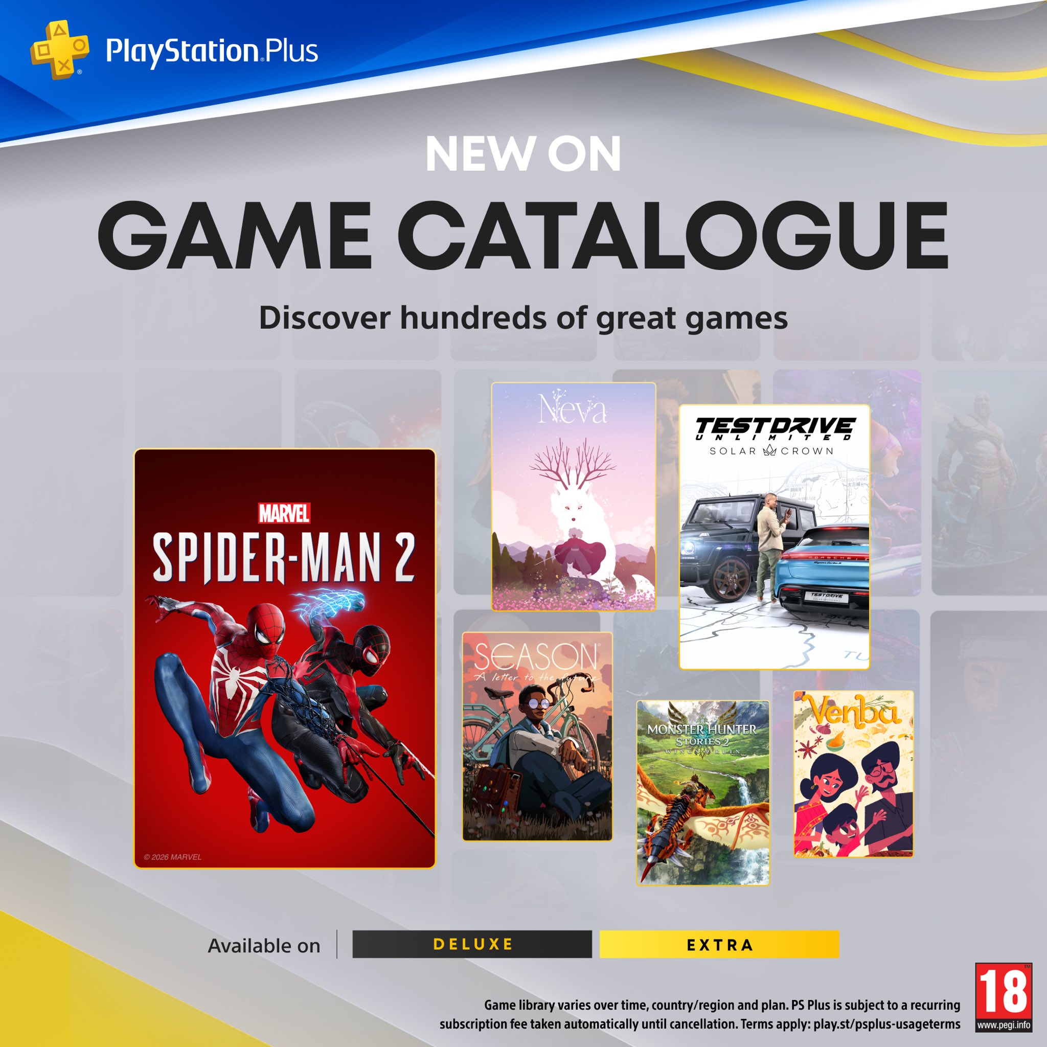 PS Plus Extra & Premium February 2026