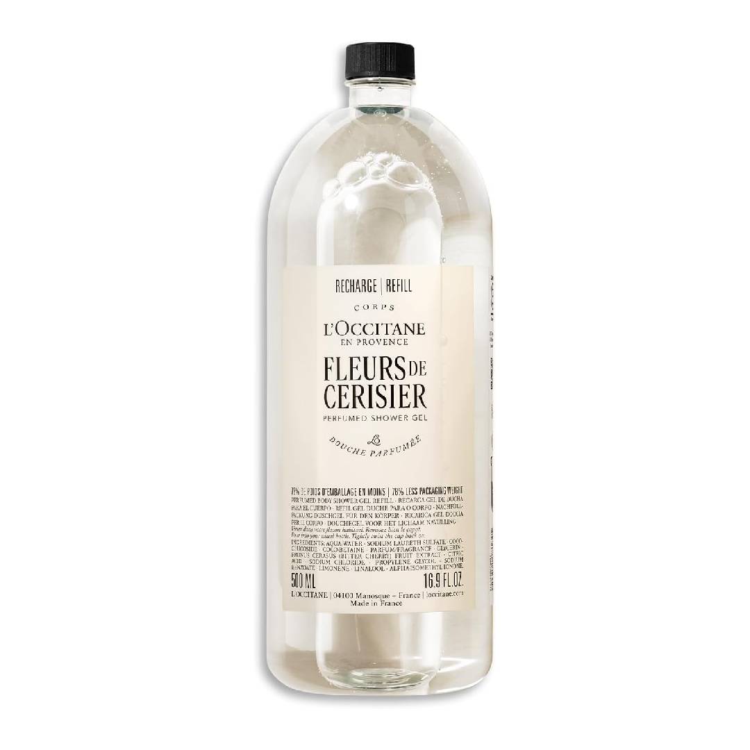 L'OCCITANE Fleurs de Cerisier (Cherry Blossom) Shower Gel Refill 500ml