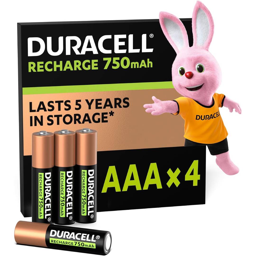 Duracell AAA Rechargeable Batteries (Pack of 4)