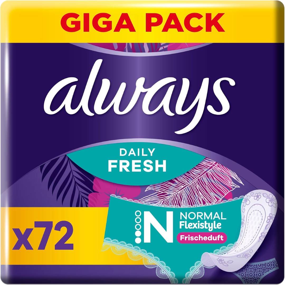 Always Daily Fresh Women's Normal Pantiliners (72 Pads)