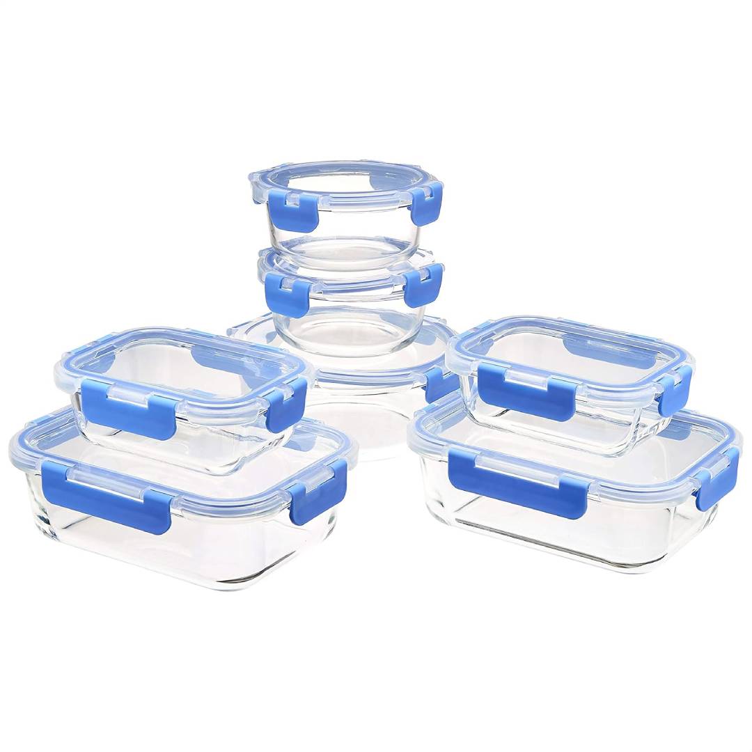 Amazon Basics Glass Locking Lid Food Storage
