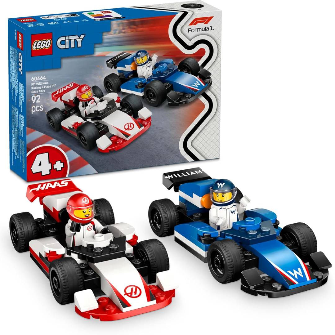 LEGO City F1 Williams Racing and Haas F1 Racing Cars