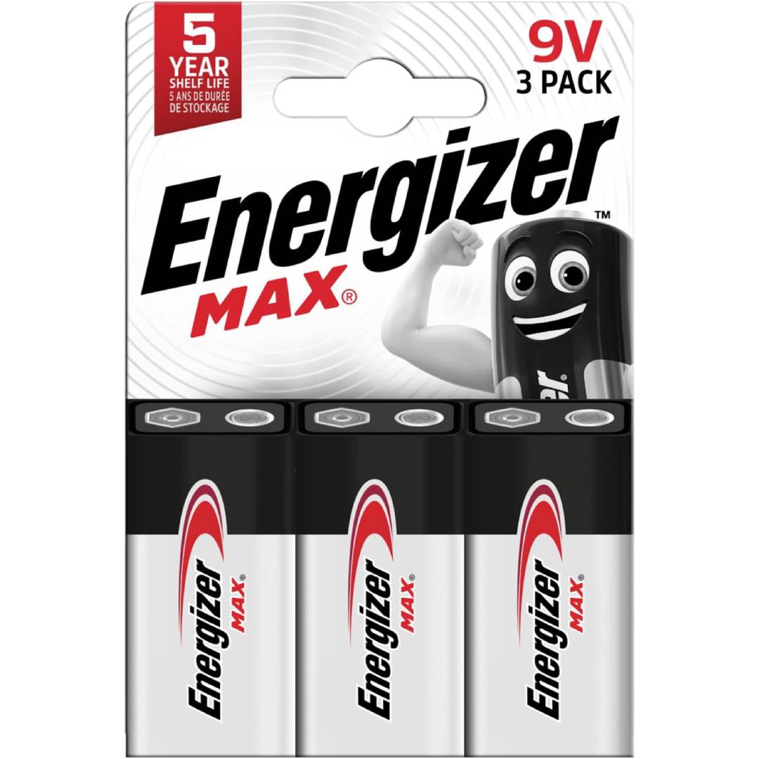 Energizer Max - 9V Battery (3 Pack)