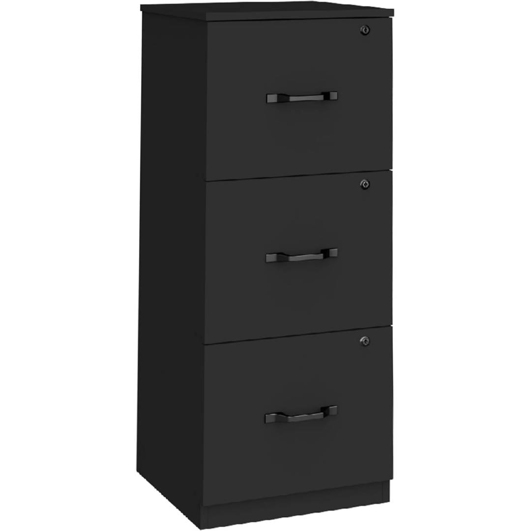 VASAGLE Office Furniture Storage Unit Printer Stand with 3 Locking Drawers