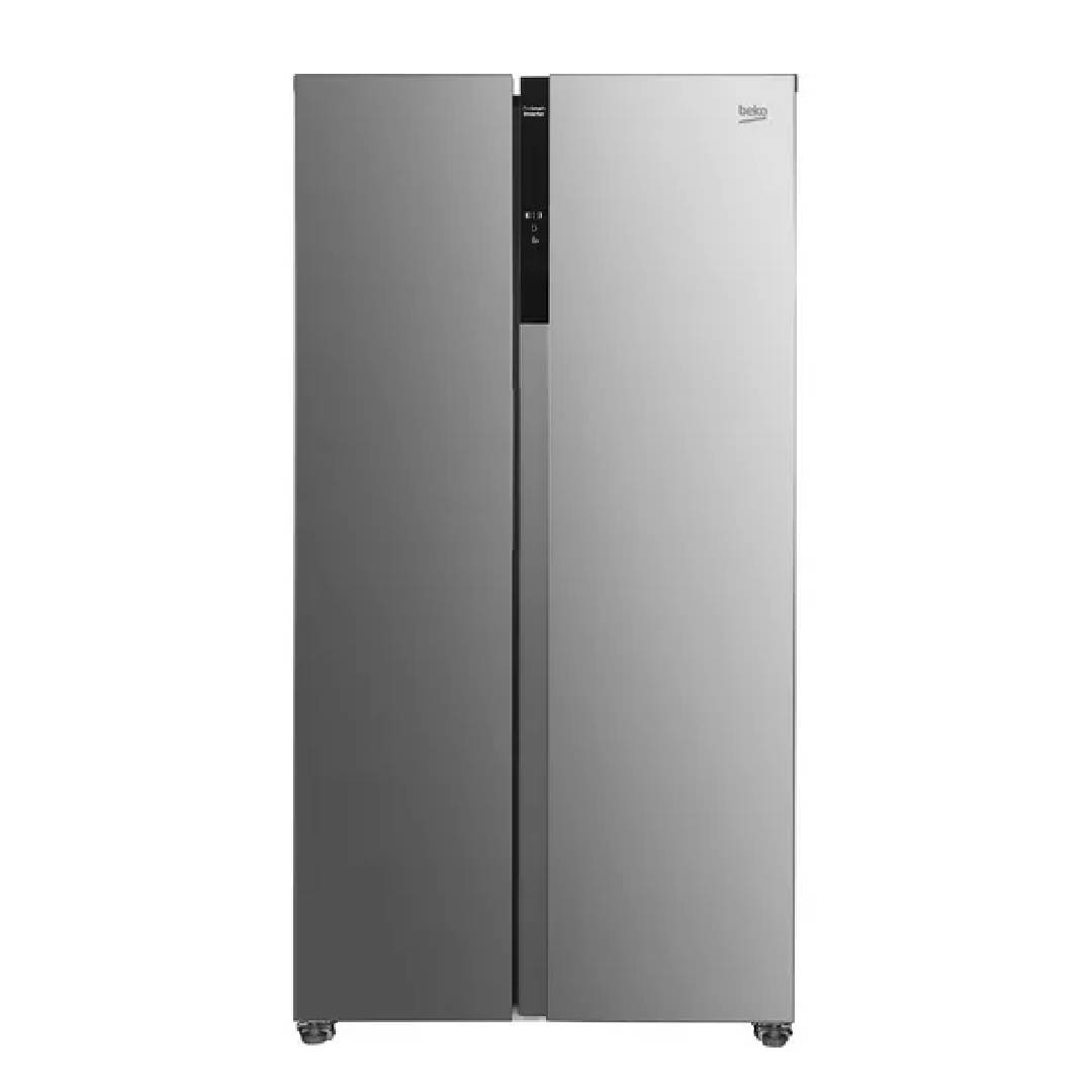 BEKO Frost Free ASL1532PX American-Style Fridge Freezer