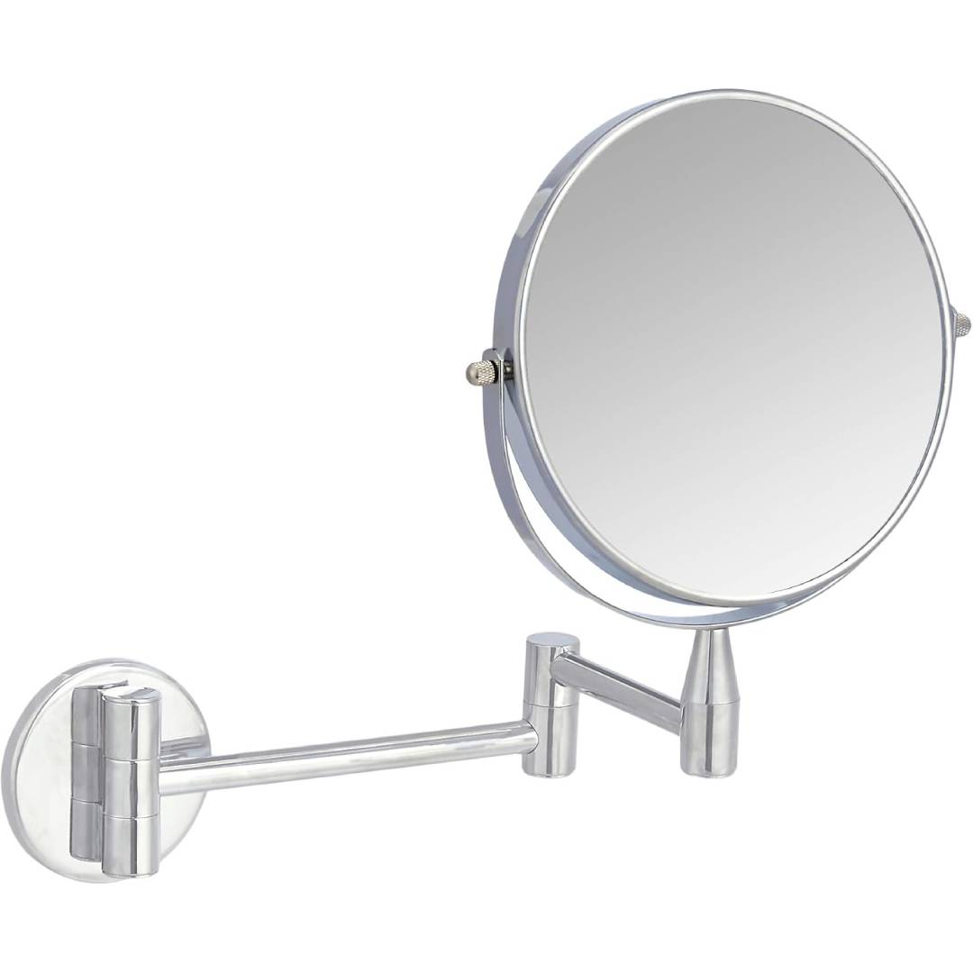 Amazon Basics Wall Mount Dressing Table Mirror-1X/5X Magnification