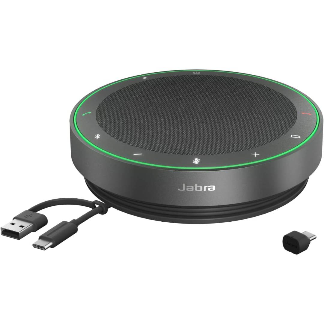 Jabra Speak2 75 Wireless Bluetooth Speakerphone with USB-C Bluetooth Adapter