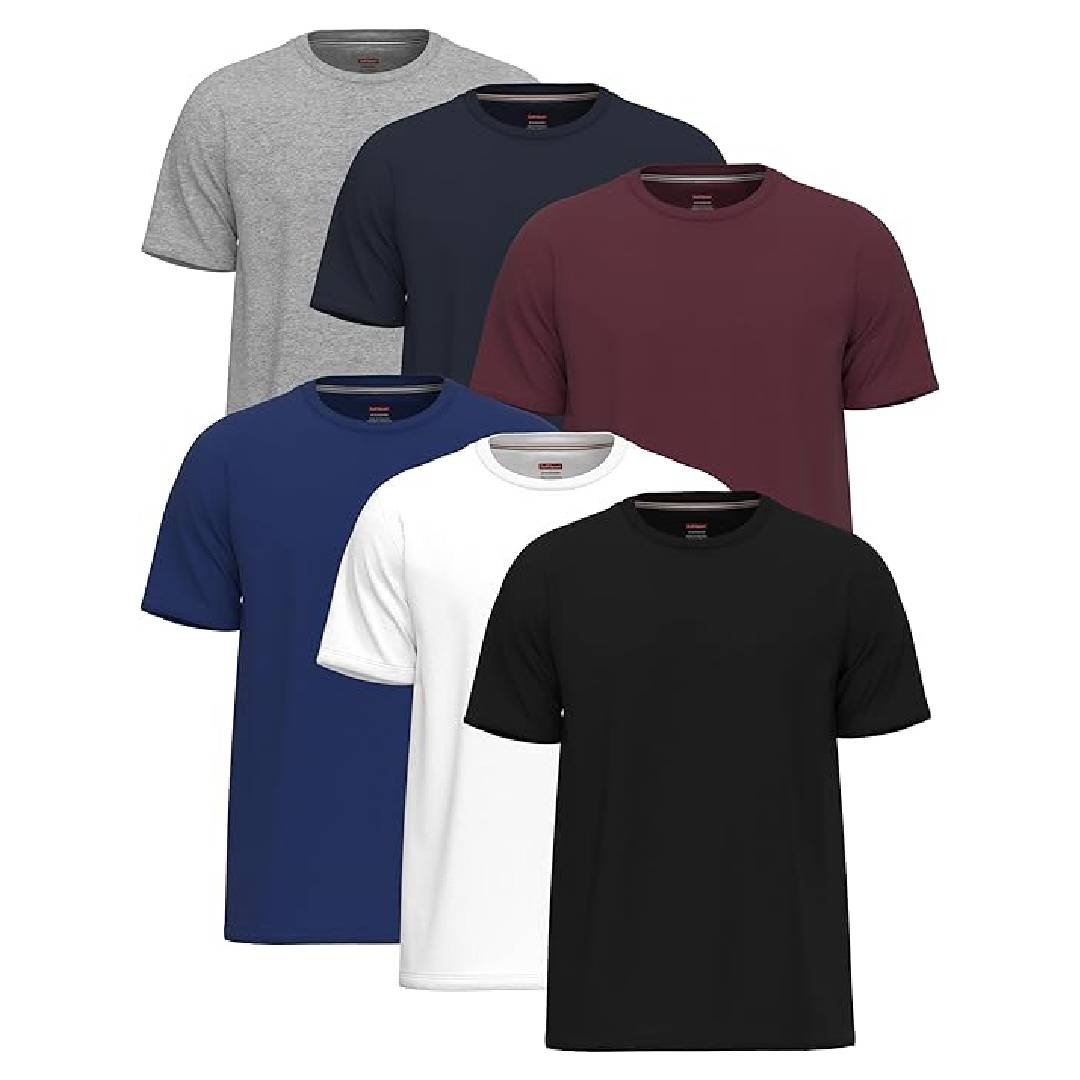 6 Pack T Shirts for Men UK 100% Cotton Tshirts