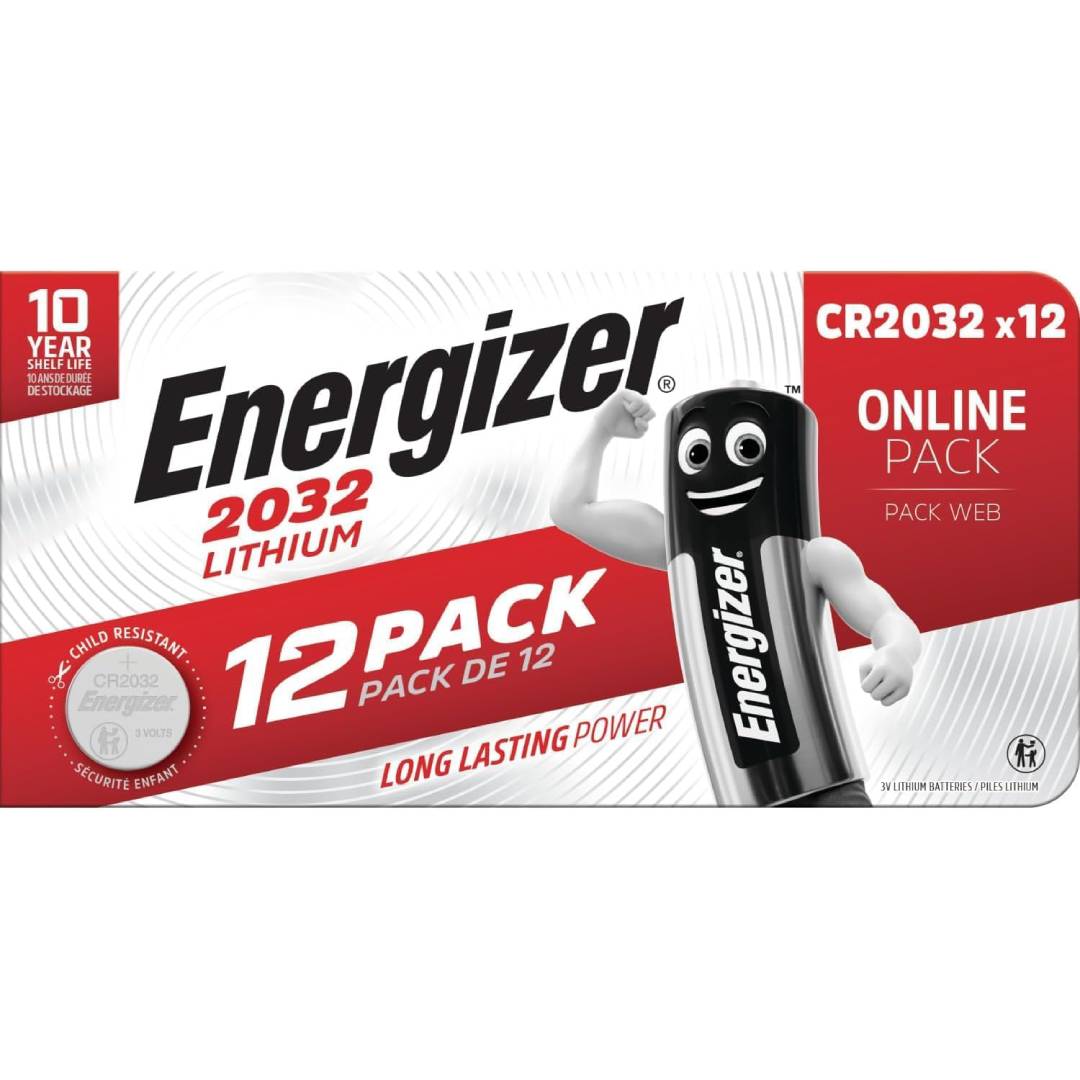 Energizer CR2032 Batteries (12 Pack)