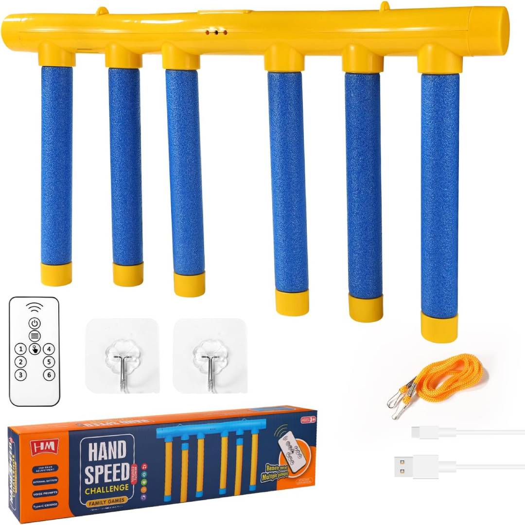 Catching Game Falling Sticks Set, Falling Sticks Reaction Game with 3 Adjustable Speeds