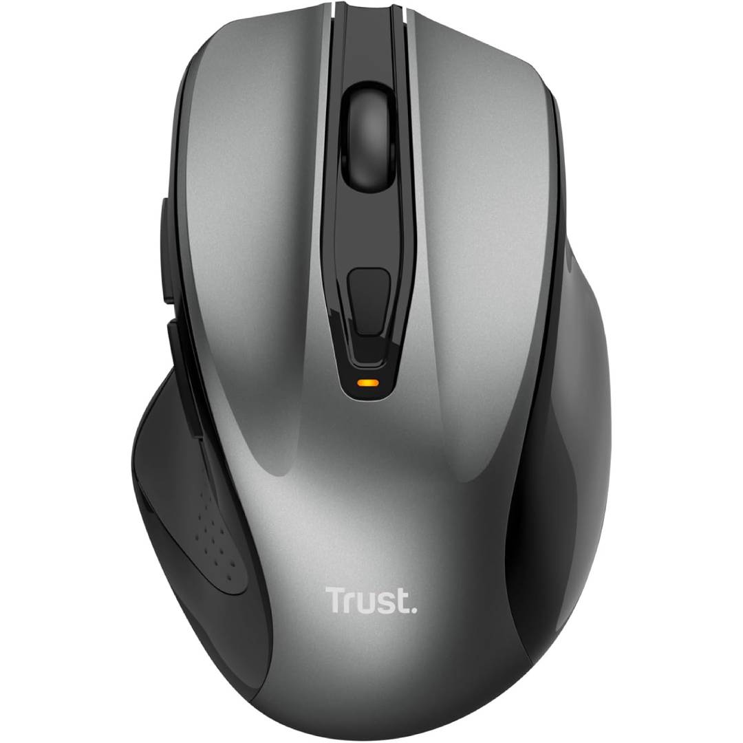 Trust Nito Ergonomic Wireless Mouse with Thumb Rest, 6 Buttons