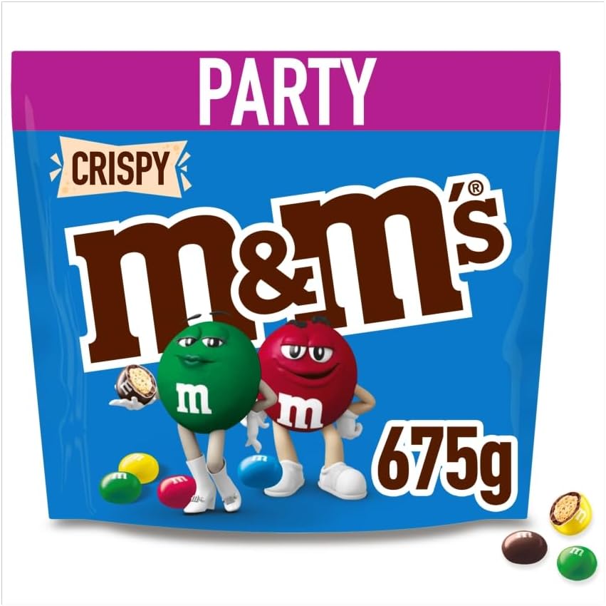 M&M’s Crispy Milk Chocolate 675g Bulk Pack for Parties