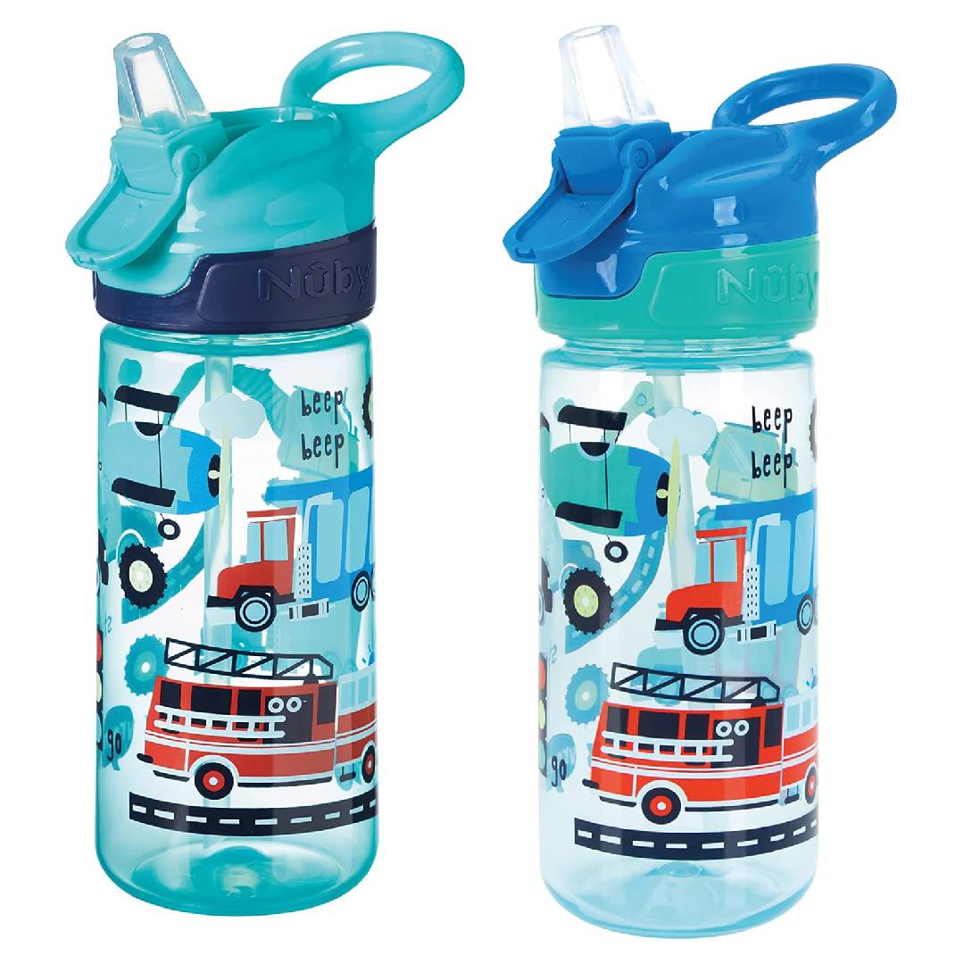 Nuby Super Quench • No-Spill Straw Bottles