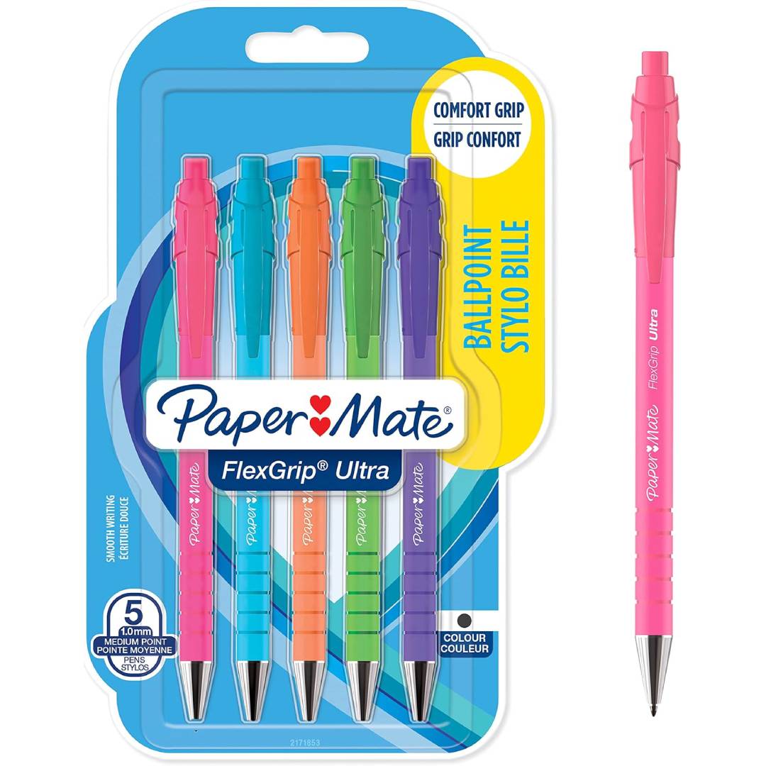 Paper Mate Flexgrip Ultra Retro Ballpoint Pens