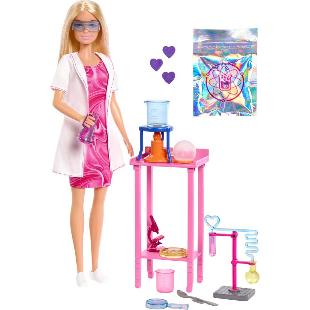 Barbie Scientist Doll and Accessories with Blonde Fashion Doll