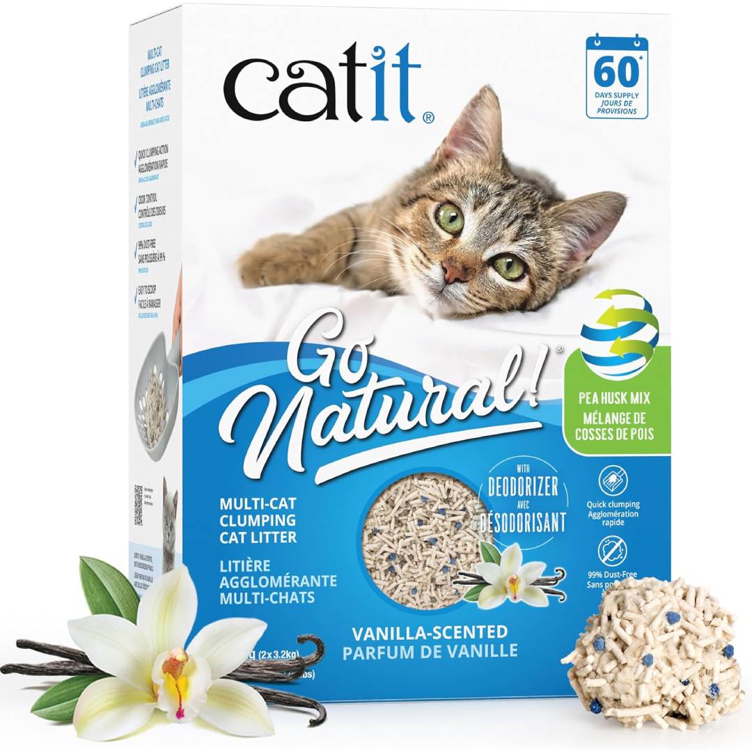 Catit Go Natural Vanilla Scented Multi-Cat Clumping Cat Litter