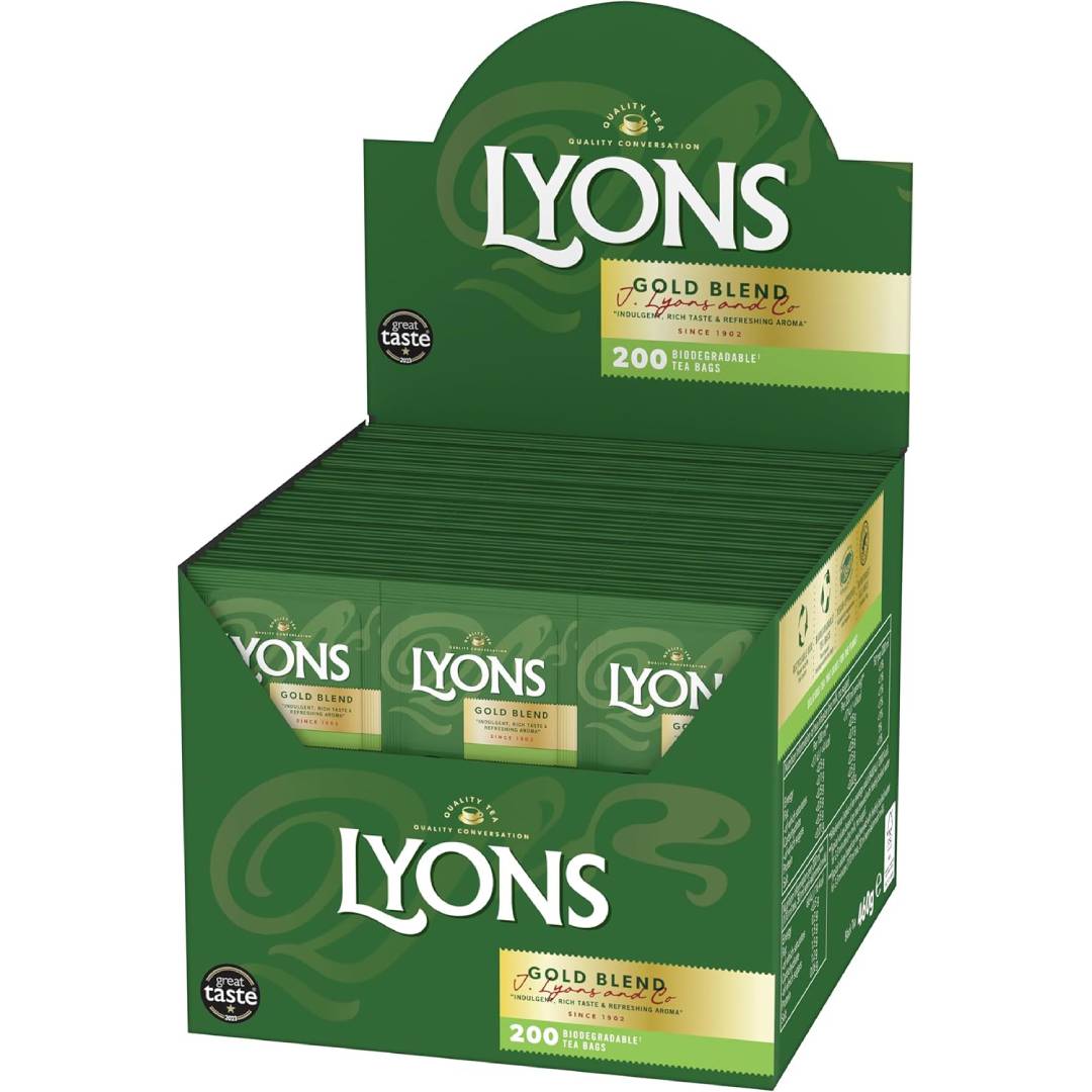 Lyons Gold Blend 200 Enveloped Tea Bags