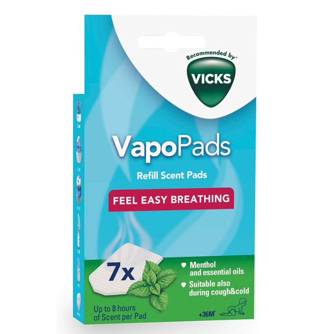 Vicks VapoPads Menthol essential oils congestion relief