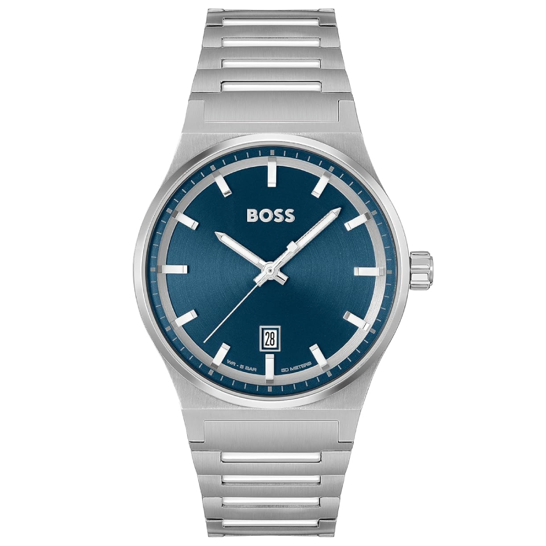 BOSS CANDOR men's watch blue dial stainless steel