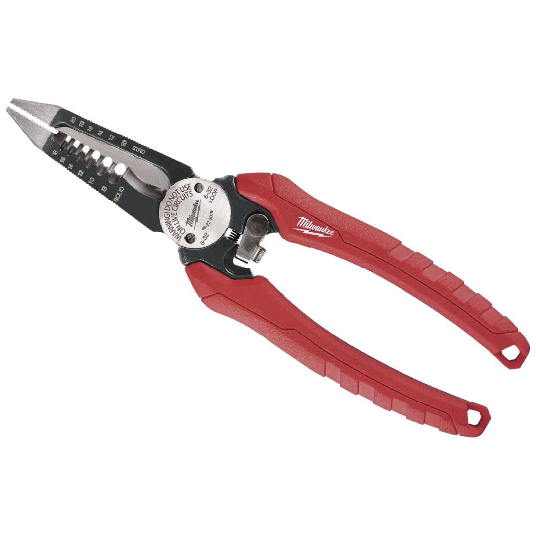 Milwaukee 6-in-one combination wire stripping and reaming pliers electrician multi-tool
