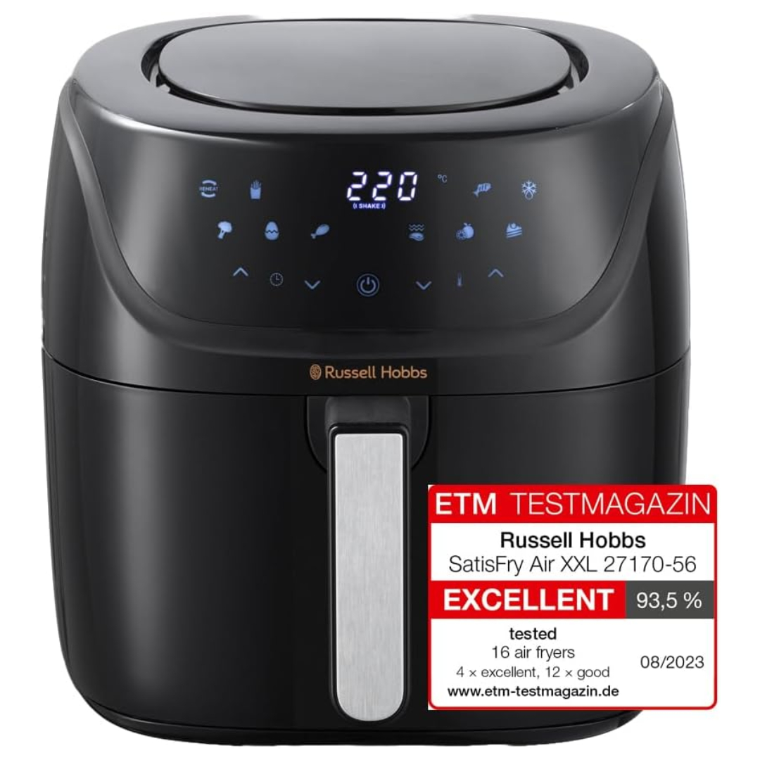 Russell Hobbs SatisFry XXL 8L air fryer family 10 programmes