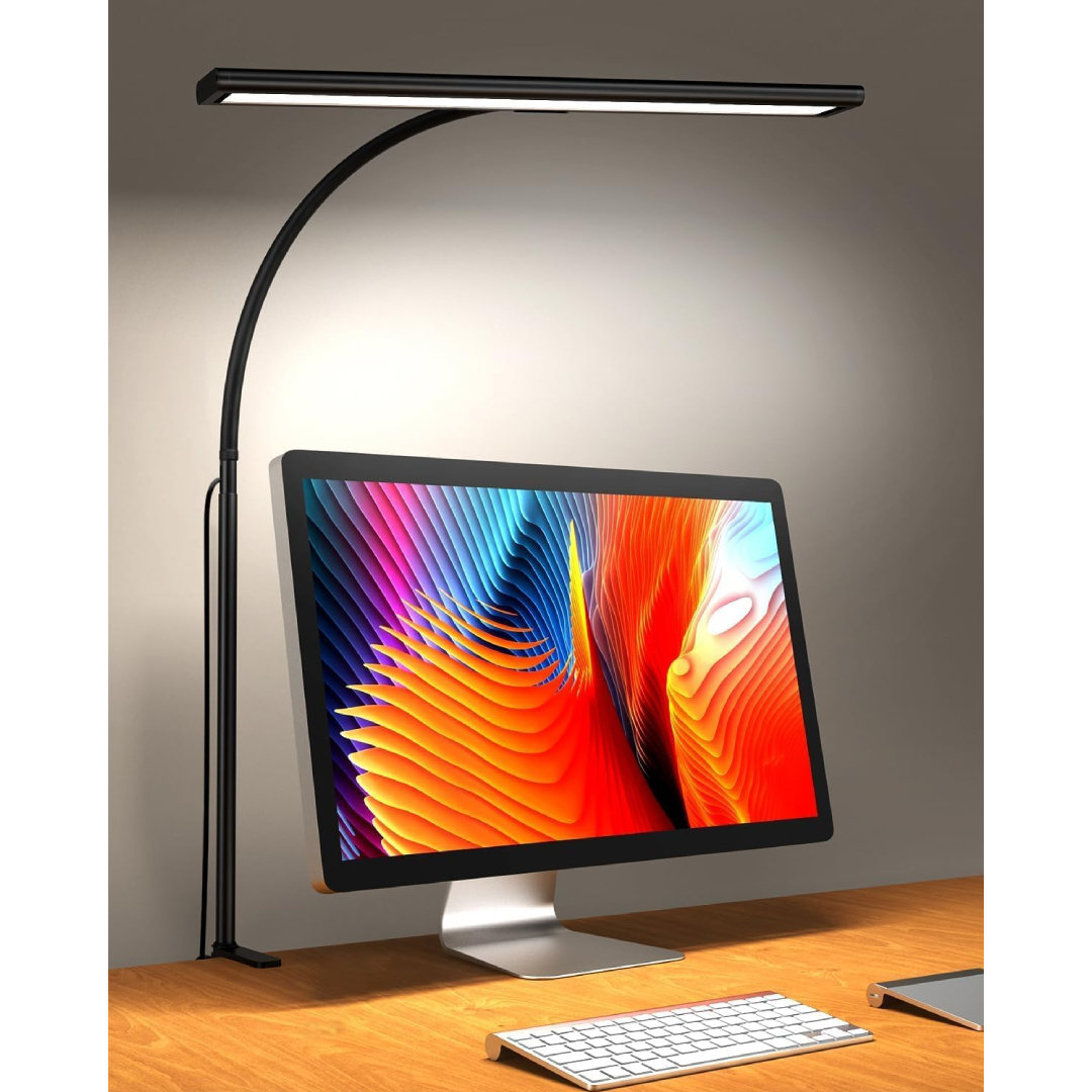 iFalarila 160 LED desk lamp dimmable clamp lamp for home office