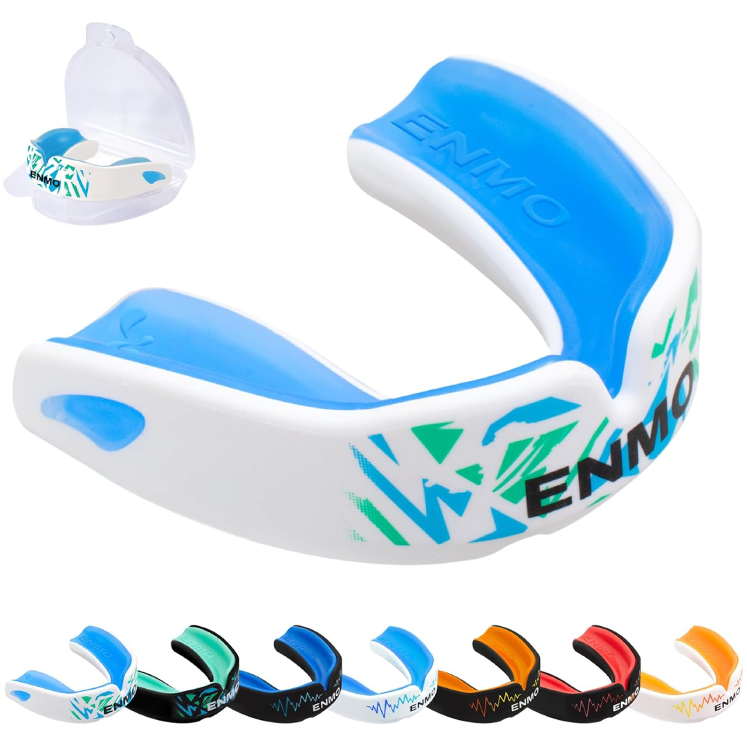 Enmo Maxilla Pro gum shield triple layer boil bite mouthguard rugby boxing hockey