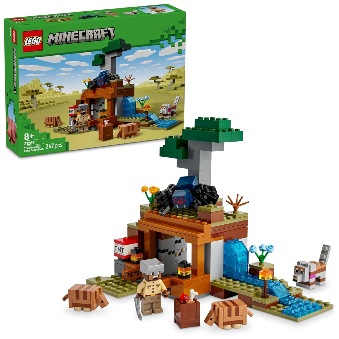 LEGO Minecraft Armadillo Mine Expedition 247 pieces TNT kids gift