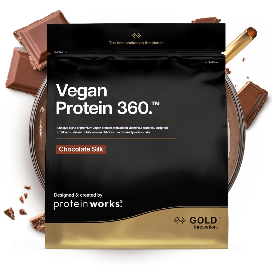 Protein Works Vegan Protein 360 Gold 2kg plant based protein powder soy pea rice