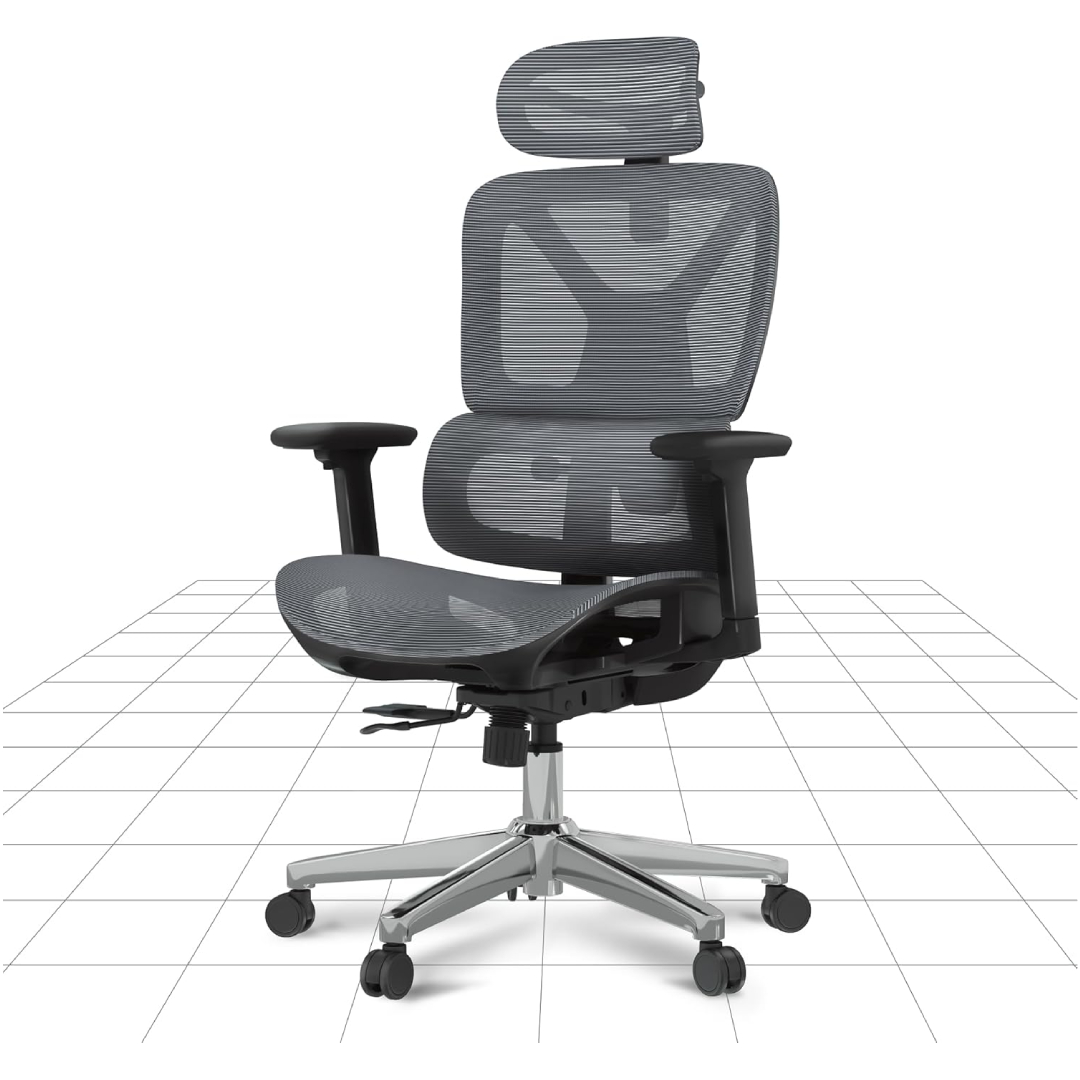 FlexiSpot ErgoX ergonomic office chair adaptive lumbar support mesh 3D armrests