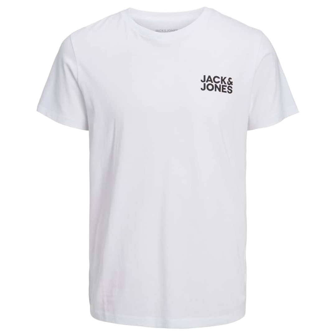 JACK & JONES men's short sleeve designer cotton T-shirt O-neck