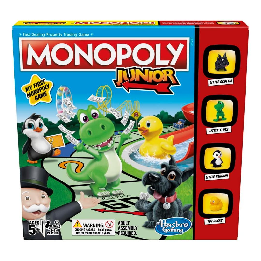 Monopoly Junior board game kids ages 5 family game night