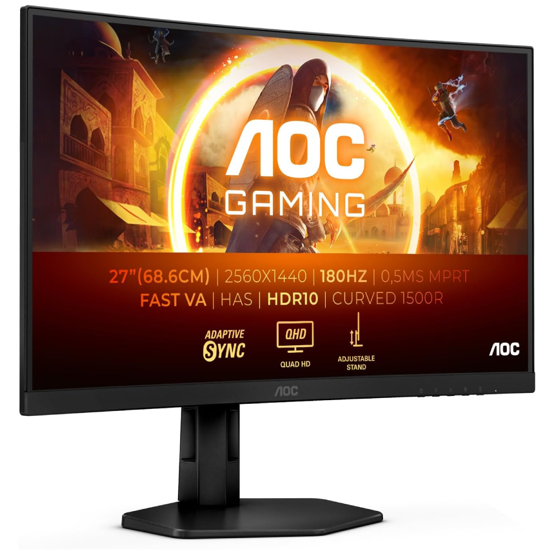 AOC CQ27G4X 27 inch QHD curved gaming monitor 180Hz HDR10