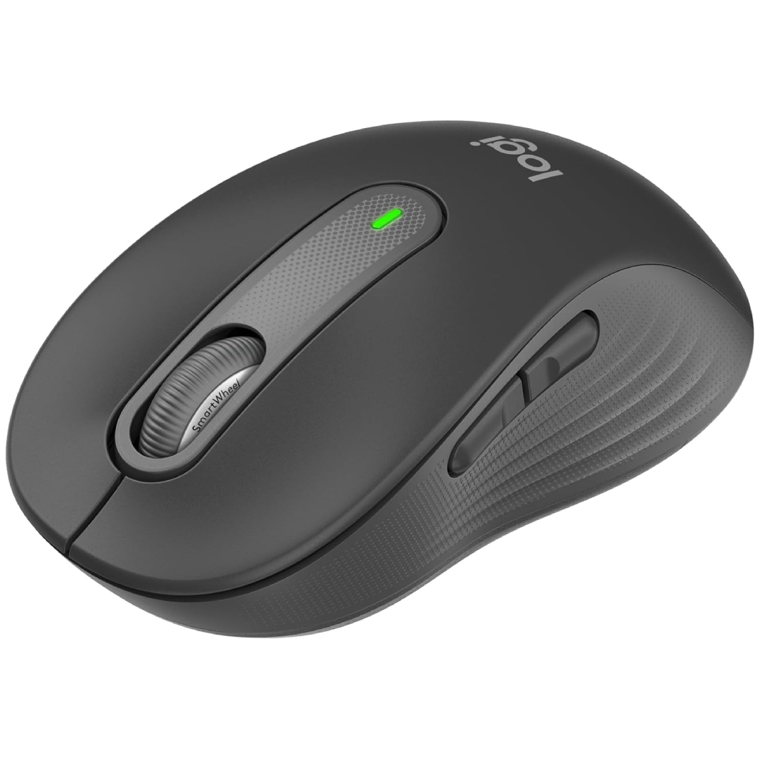 Logitech Signature M650 wireless mouse silent clicks SmartWheel 2-year battery