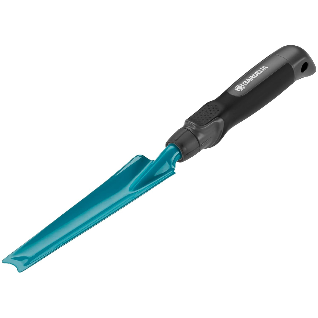 GARDENA weeding trowel V-tip deep root weed remover steel ergonomic