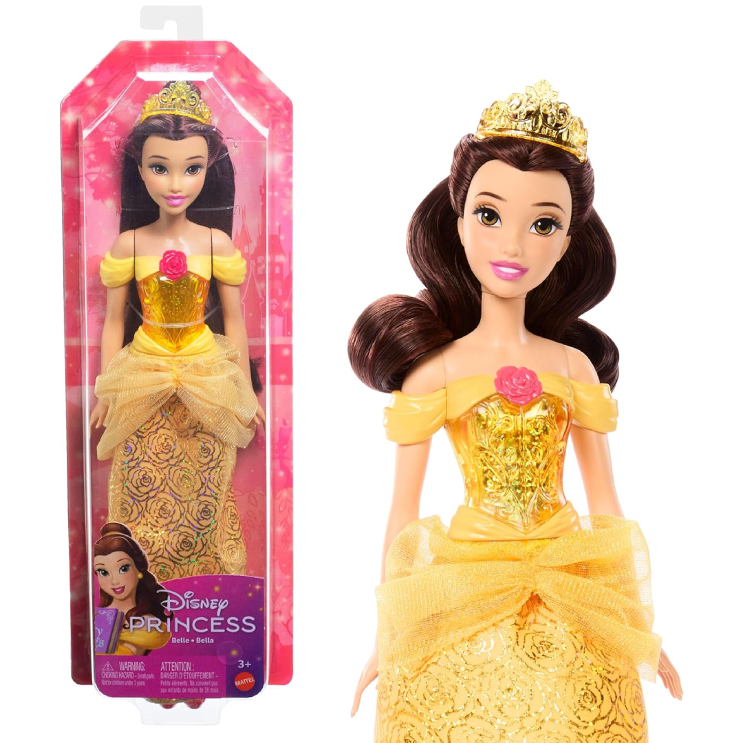 Mattel Disney Princess Belle fashion doll posable sparkly outfit Beauty Beast gift kids
