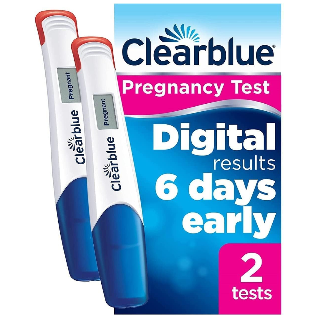 Clearblue digital ultra early pregnancy test 10mIU/ml 6 days before missed period