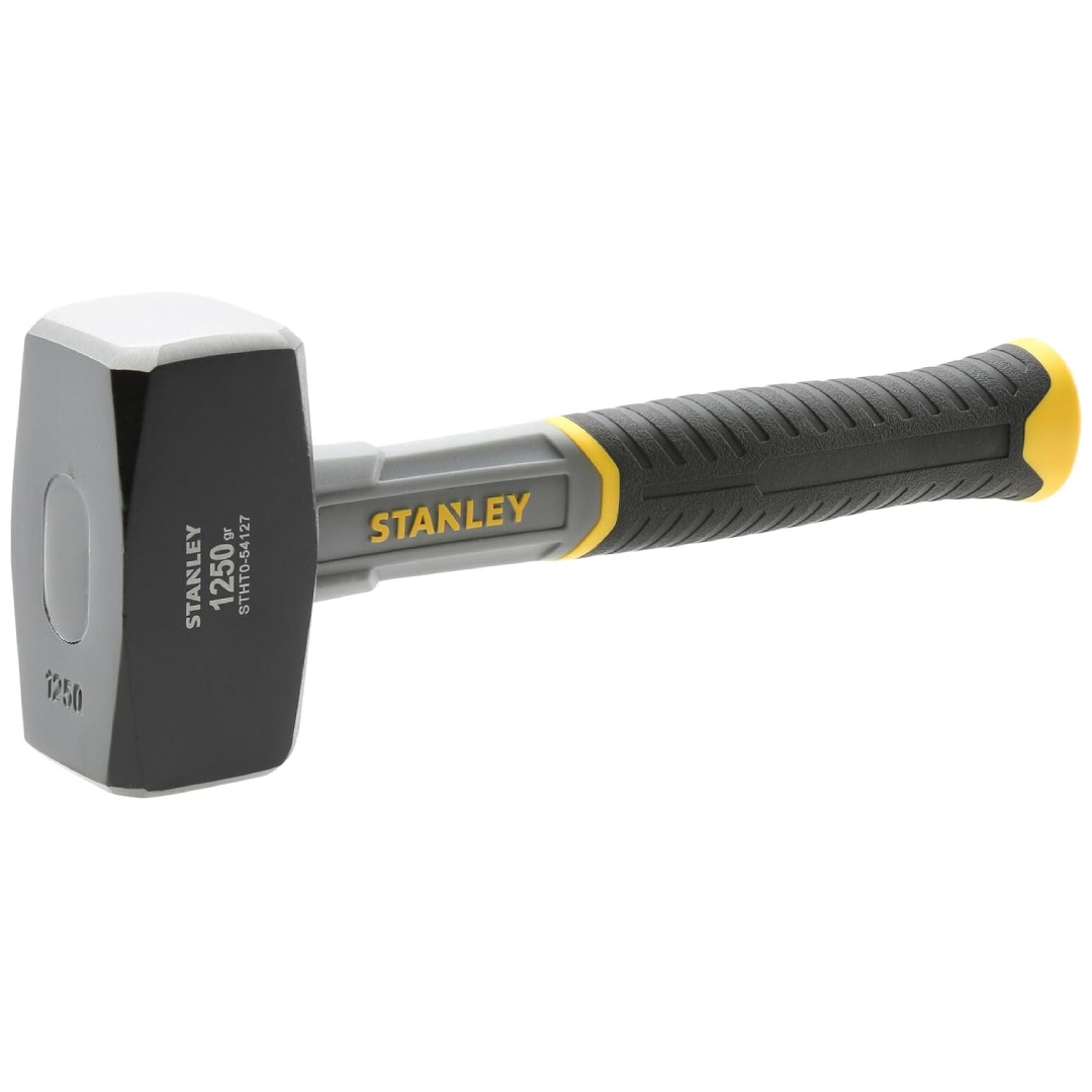 Stanley 1250g fiberglass club hammer epoxy bonded head lifetime warranty masonry