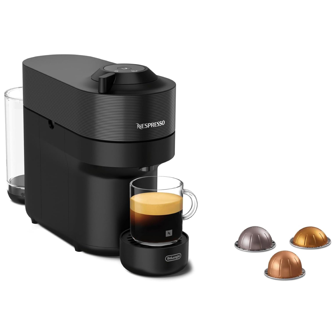 Nespresso Vertuo Pop coffee machine Magimix one-touch barcode auto-adjust compact
